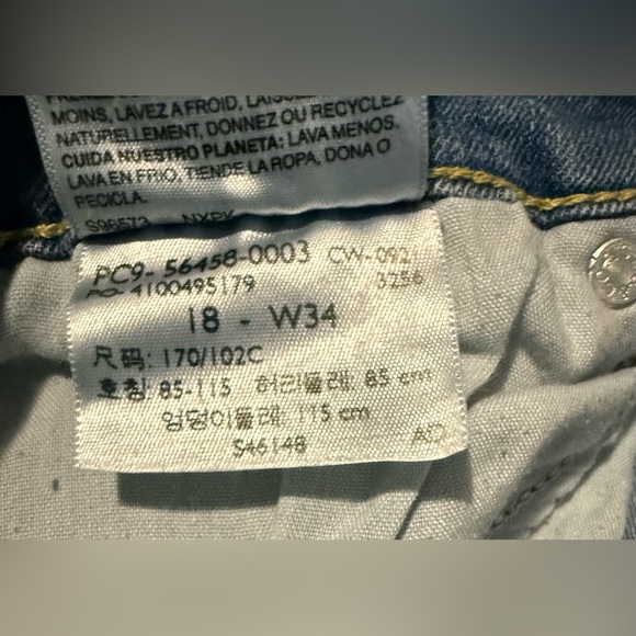 Mid Rise Boyfriend Jeans Levi's Signature women’s size 18 raw hem - Picture 11 of 13